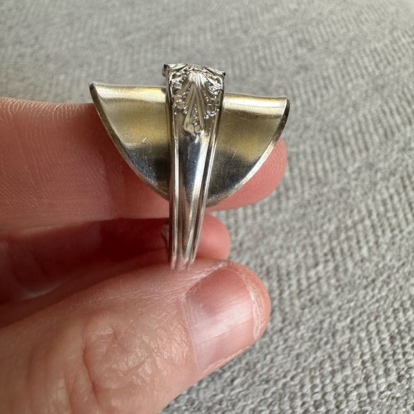 Silver Saddle Spoon Ring - Picture 8 of 15